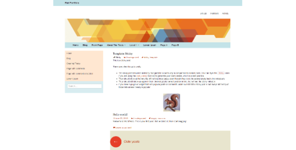 Flat Portfolio (WordPress)