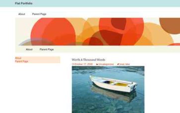 Screenshot Desktop Flat Portfolio (screenshot desktop)