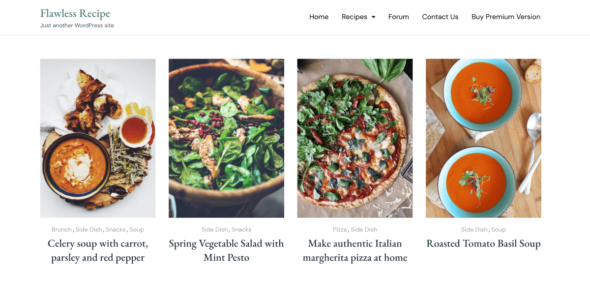Flawless Recipe (WordPress)