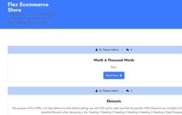 Screenshot Desktop Flex Ecommerce Store (screenshot desktop)