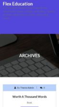 Flex Education (screenshot mobile)
