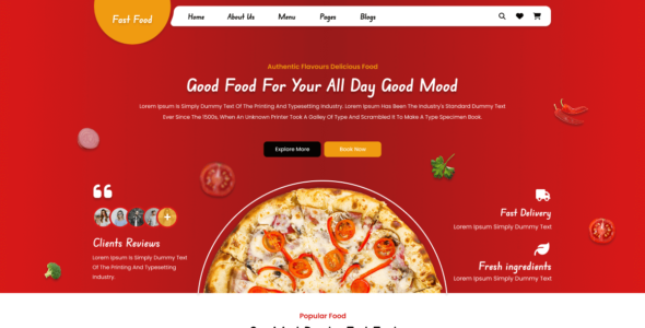 Flex Fast Food (WordPress)