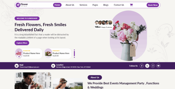 Florist Blocks (WordPress)