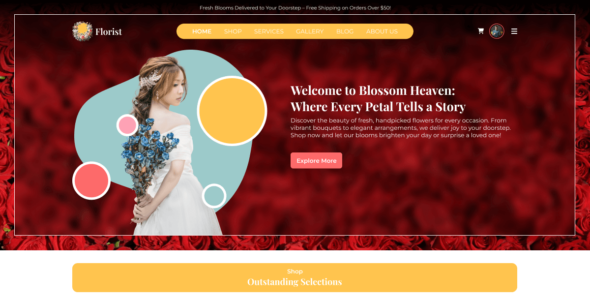 Florist Elementor (WordPress)