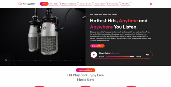 FM Radio Station (WordPress)