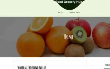 Food Grocery Hub (screenshot desktop)