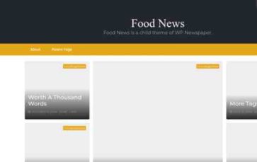 Food News (screenshot desktop)