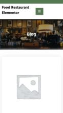 Food Restaurant Elementor (screenshot mobile)