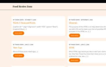 Food Restro Zone (screenshot desktop)