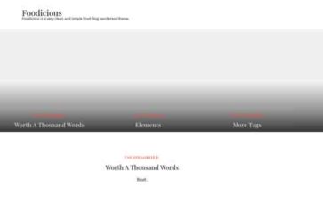 Foodicious (screenshot desktop)