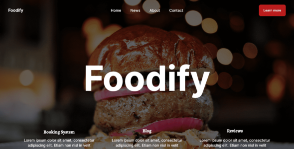 Foodify (WordPress)