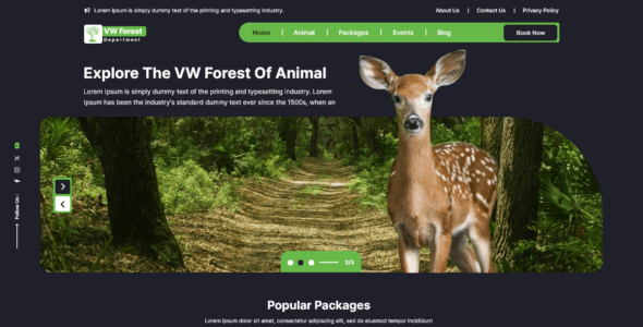 Forest Jungle Safari (WordPress)