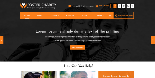 Foster Charity (WordPress)