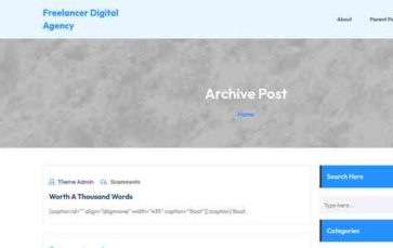 Freelancer Digital Agency (screenshot desktop)