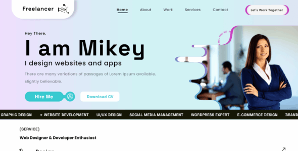 Freelancer Resume (WordPress)