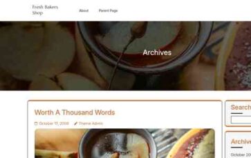 Fresh Bakers Shop (screenshot desktop)