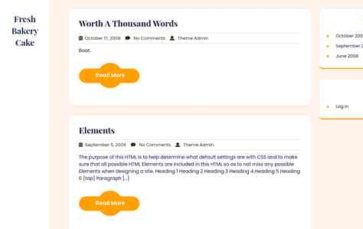 Fresh Bakery Cake (screenshot desktop)