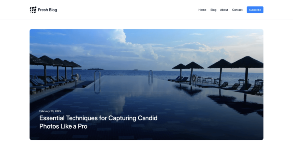 Fresh Blog Lite (WordPress)