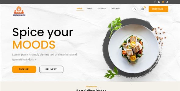 Fresh Food Restaurant (WordPress)
