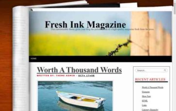 Fresh Ink Magazine (screenshot desktop)