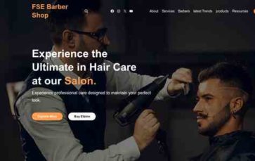 FSE Barber Shop (screenshot desktop)