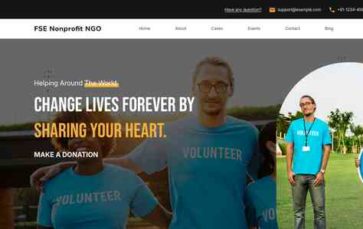 Screenshot Desktop FSE Nonprofit NGO (screenshot desktop)