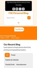 FSE Personal Blog (screenshot mobile)
