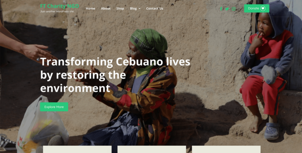 FT Charity NGO (WordPress)