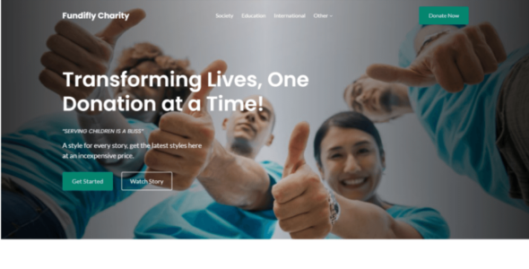 Fundifly Charity (WordPress)