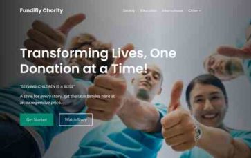 Fundifly Charity (screenshot desktop)