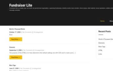 Fundraiser Lite (screenshot desktop)
