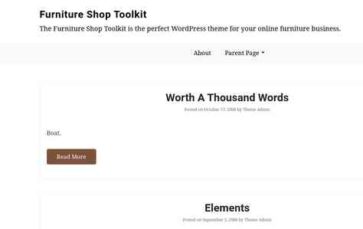 Furniture Shop Toolkit (screenshot desktop)