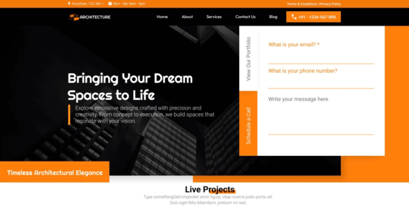 Futuristic Architecture (WordPress)