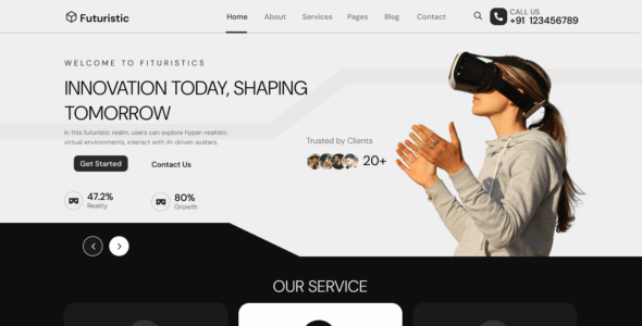 Futuristic Vision (WordPress)