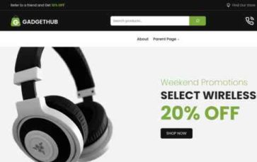 Gadgethub (screenshot desktop)