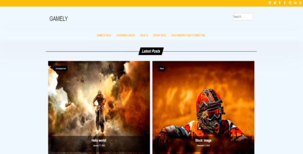 Gamely (WordPress)