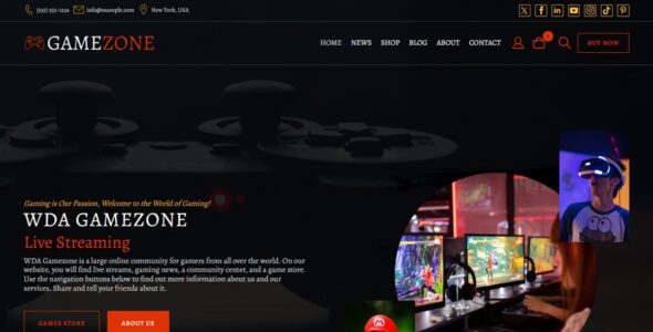 Gaming WDA (WordPress)