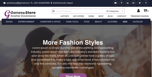 Ganess Store (WordPress)