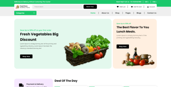 General Food Store (WordPress)