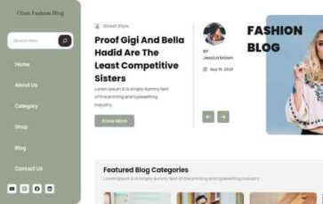 Glam Fashion Blog (screenshot desktop)