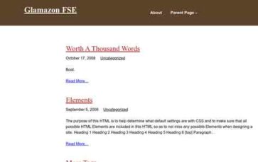 Glamazon FSE (screenshot desktop)
