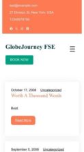GlobeJourney FSE (screenshot mobile)