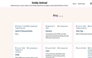 Goldy Animal (screenshot desktop)