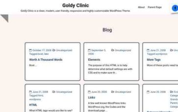 Goldy Clinic (screenshot desktop)