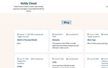 Goldy Cloud (screenshot desktop)