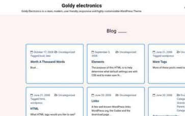 Goldy Electronics (screenshot desktop)