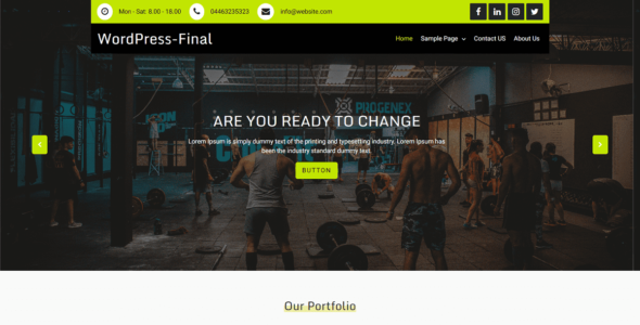 Goldy Fitness (WordPress)