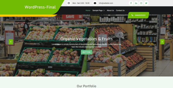 Goldy Grocery Market (WordPress)