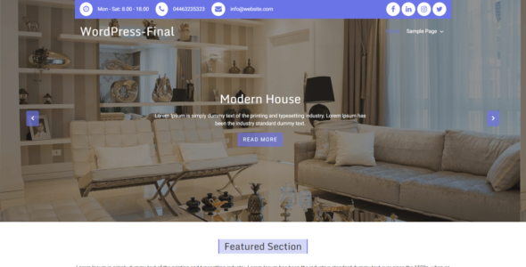 Goldy Home (WordPress)