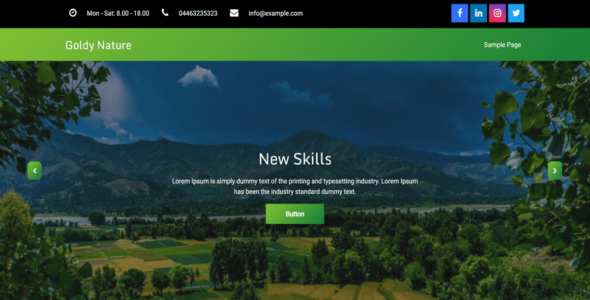 Goldy Nature (WordPress)